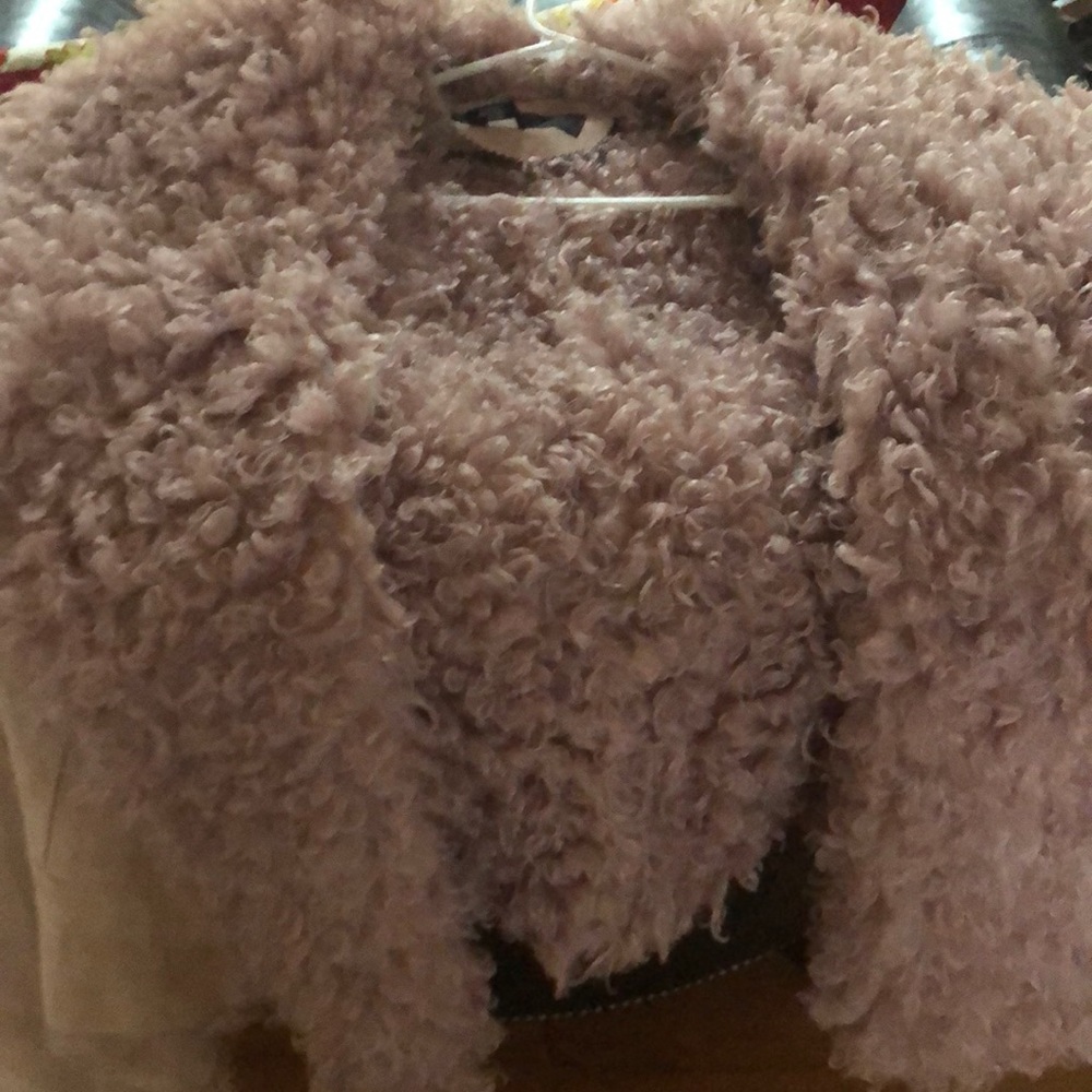 Blush suede jacket. Gently worn